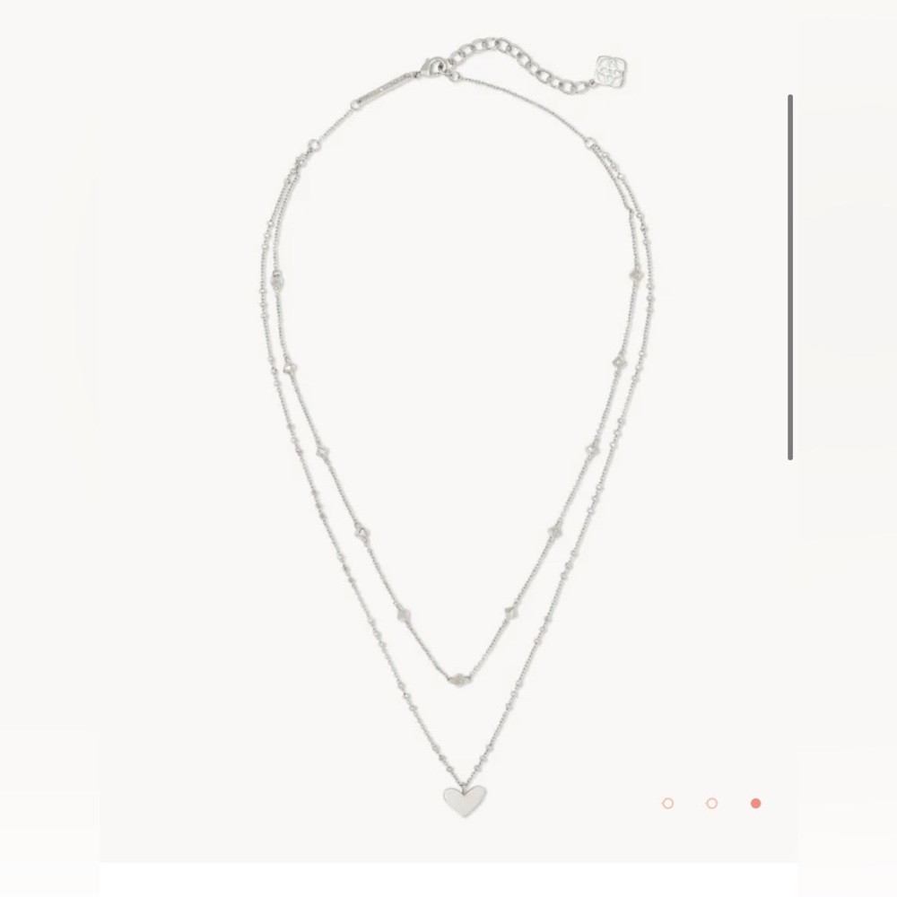 Kendra Scott Ari Heart Double Strand Necklace